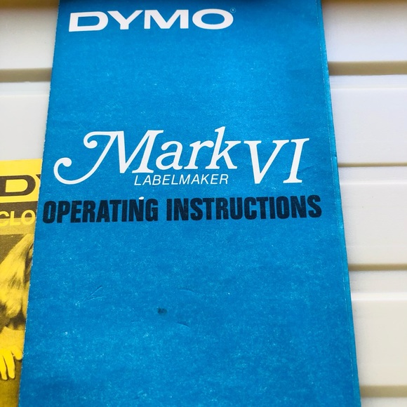 1964 DYMO LABEL MAKER IN ORIGINAL BOX INCLUDES 4 ROLLS OF LABEL TAPE - Picture 12 of 16